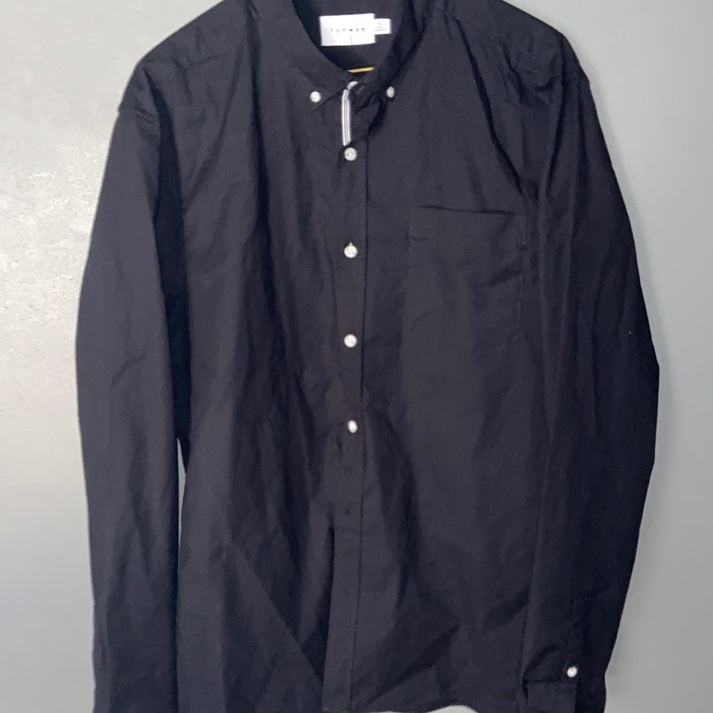 Topman black dress shirt